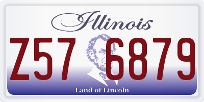 IL license plate Z576879