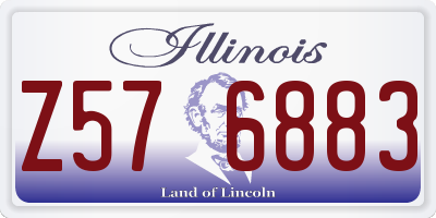 IL license plate Z576883