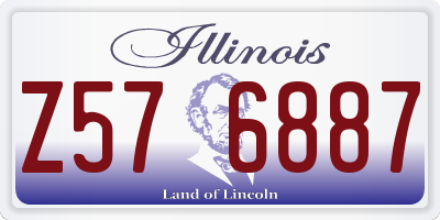IL license plate Z576887