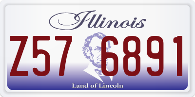 IL license plate Z576891