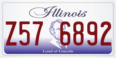 IL license plate Z576892