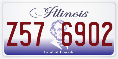 IL license plate Z576902