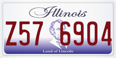 IL license plate Z576904