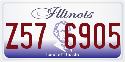 IL license plate Z576905
