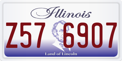IL license plate Z576907