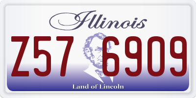 IL license plate Z576909
