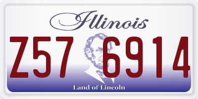 IL license plate Z576914
