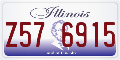 IL license plate Z576915