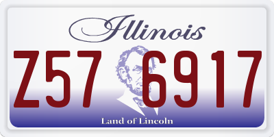 IL license plate Z576917