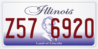 IL license plate Z576920