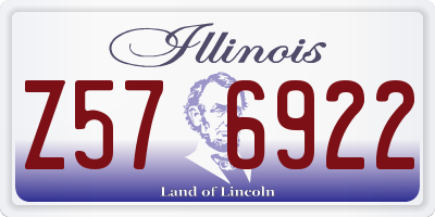 IL license plate Z576922