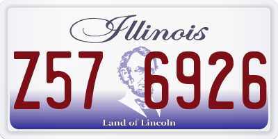 IL license plate Z576926