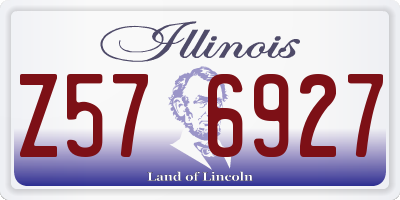 IL license plate Z576927