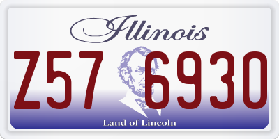 IL license plate Z576930