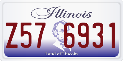 IL license plate Z576931