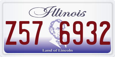 IL license plate Z576932