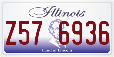 IL license plate Z576936