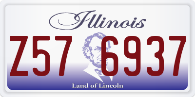 IL license plate Z576937