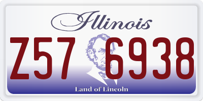 IL license plate Z576938