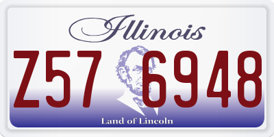 IL license plate Z576948