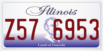 IL license plate Z576953