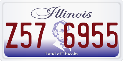 IL license plate Z576955