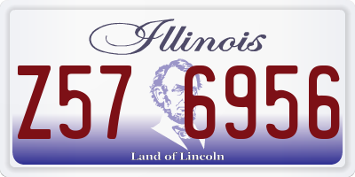 IL license plate Z576956