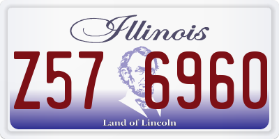 IL license plate Z576960