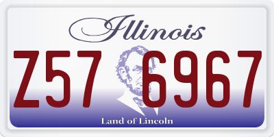 IL license plate Z576967