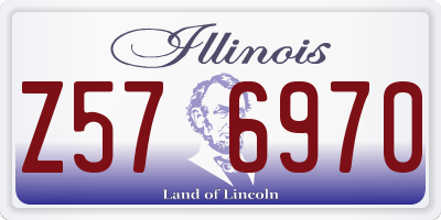 IL license plate Z576970