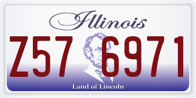IL license plate Z576971