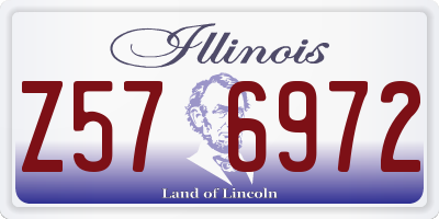 IL license plate Z576972