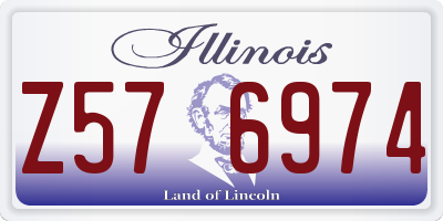 IL license plate Z576974