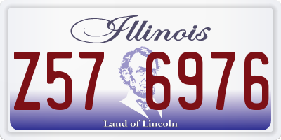 IL license plate Z576976