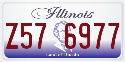 IL license plate Z576977