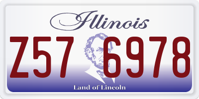 IL license plate Z576978