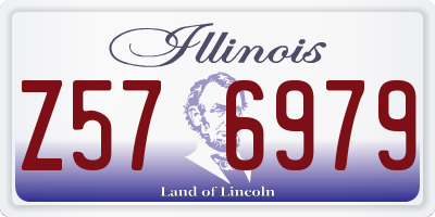 IL license plate Z576979