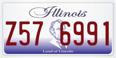 IL license plate Z576991