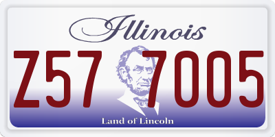 IL license plate Z577005