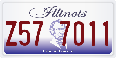 IL license plate Z577011