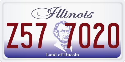 IL license plate Z577020