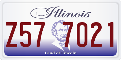IL license plate Z577021