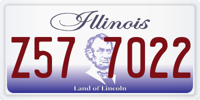 IL license plate Z577022