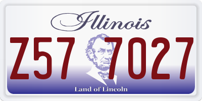 IL license plate Z577027