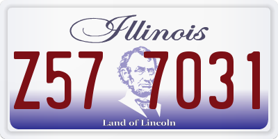 IL license plate Z577031