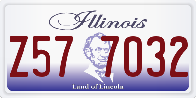 IL license plate Z577032