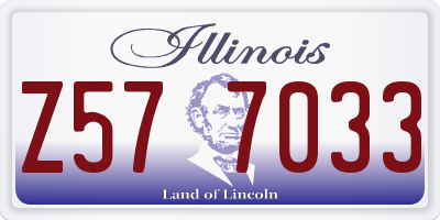 IL license plate Z577033