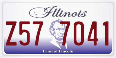 IL license plate Z577041