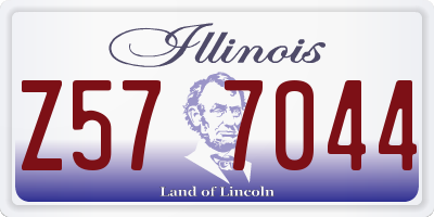 IL license plate Z577044