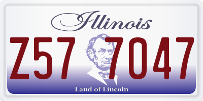 IL license plate Z577047